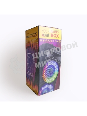 Мидисистема B52 Party Box, 40Вт (20Вт*2), АКБ 4500мА/ч,BT (до10м), USB, FM, провод. микроф.