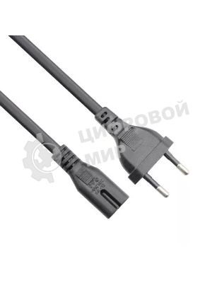 Кабель для аудио-видео техники IEC-320-C7--розетка 220V, 2-pin, 1,8м, медь, VCOM