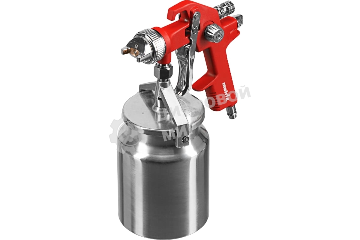 Краскораспылитель Matrix HVLP пневмат. с нижним бачком V= 1 л, сопло диаметром 1.4 мм