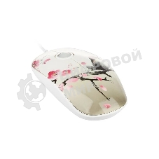 Мышь проводная Qumo Office M43 Serenity белый, 1000 dpi, USB, кнопки - 3