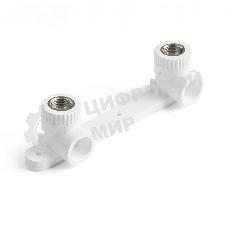 Планка монтажная с водорозетками полипропиленовая 20 х 1/2' ВР для смесителя белая PRO AQUA