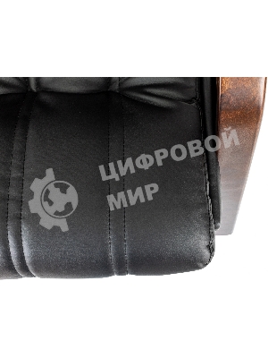 Кресло Бюрократ T-9932W-CF-Eco черный, экокожа