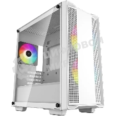 Компьютерный корпус DeepCool CC360 WH ARGb (R-CC360-WHAPM3-G-1) (mATX, без БП, 2xUSB, с окном)