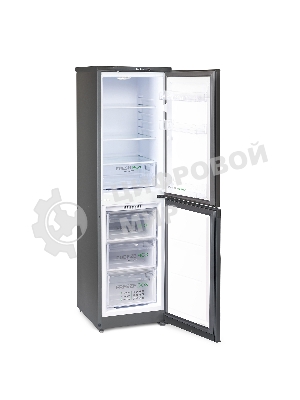 Холодильник Бирюса W420 графит двухкамерный 125/80л морозилка снизу
