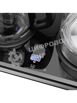 Чайный набор Kitfort КТ-6776 1.8л. 2200Вт черный/нержавеющая сталь корпус: Металл/стекло/пластик