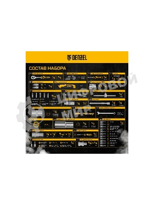 Набор инструментов Denzel 1/2