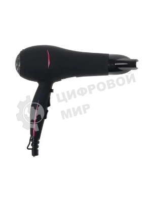 Фен Василиса ФН6-2200 черный/малиновый, 2200 Вт, ионизация