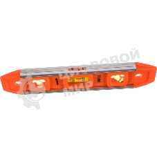 Уровень усиленный Sparta 230 мм, 3 глазка, магнитный, пластмассовый 