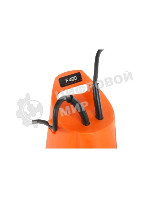 Насос дренажный PATRIOT F 400 (NEW) 315302405 Мощн. - 400 Вт, напр. - 220 В, макс.производит. - 8000 л/час, макс. глуб. погруж. - 5 м., макс. выс.подъема- 5 м., корпус - пластик.