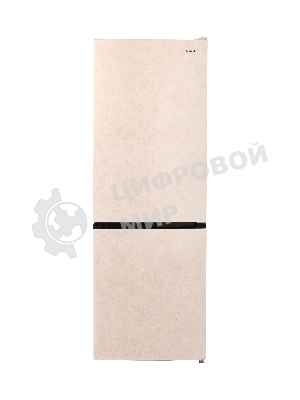 Холодильник Smile SRF348BGT бежевый мрамор двухкамерный 215/95 л морозилка снизу, No Frost