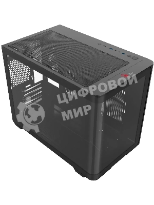 Компьютерный корпус Bloody BD-CC112 черный без БП mATX 9x120мм 2xUSB 3.0 audio bott PSU