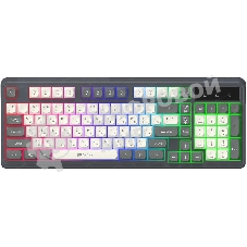 Клавиатура Oklick 731G проводная, USB Type-A, серый/белый