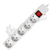 Сетевой фильтр Smartbuy (SBSP-5-30-W) 5 гн х 3,0 м белый