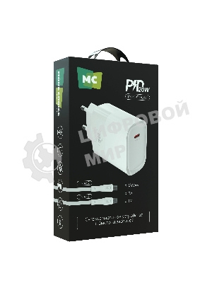 Сетевое зарядное устройство MORE CHOICE (4620202553508) NC67a СЗУ 1Type-C 3.0A PD 20W, белый