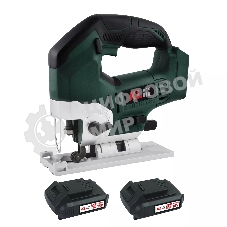 Лобзик электрический профессиональный бесщеточный KLPRO KLDT18B-20 (18В, Li-ion-2шт, 2.0А·ч, патрубок для пылесоса, полотна (дерево/металл, З/У, кейс)