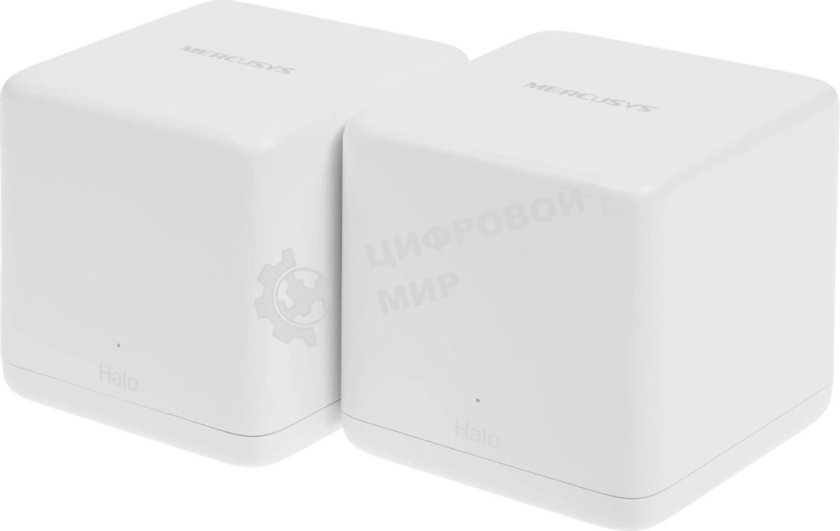 Бесшовный Mesh роутер Mercusys Halo H60X(2-pack) AX1500 10/100/1000BASE-TX белый (упак.:2шт)