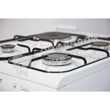 Плита комбинированная De Luxe 506031.00ГЭ (КР) белый, конфорок 4 шт, духовка 60 л, 50 см x 85 см x 60 см