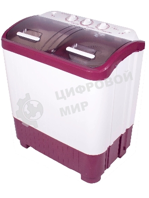 Стиральная машина EVGO WS-40PET белый/красный загр. вертикальная макс.:4 кг 1350 об/мин класс: А+