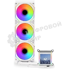 Система жидкостного охлаждения Lian-Li Galahad II LCD 360 SL-INF ARGB G89.GA2ALCD36INW.00 белый 120мм алюминий+медь 1200rpm 29db 4-pin