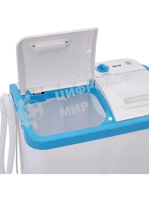 Стиральная машина Фея СМП 40 Н белый/голубой, загрузка вертикальная 4 кг, 1320 об/мин, класс В