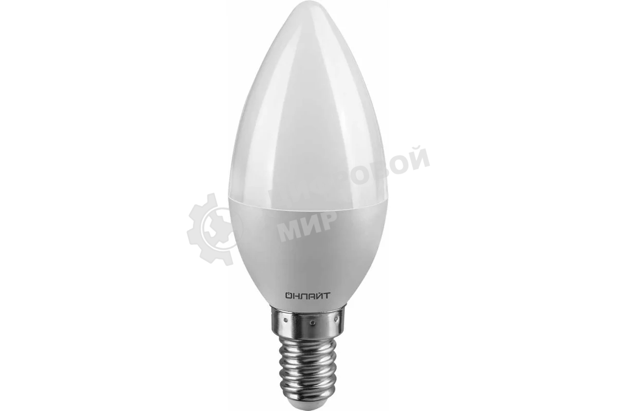 Лампа светодиодная ОНЛАЙТ 71632 OLL-C37-8-230-2.7K-E14-FR