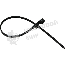 Хомут кабельный Rexant 4.3х200 нейл. под винт черный (уп. 100 шт)