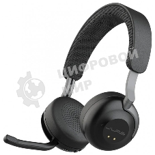 Гарнитура JLab Epic Work ANC Wireless Duo with Stand чёрный, беспроводная, Bluetooth/радиоканал/USB-C, ANC (шумоподавление), до 9 м, в комплекте подставка