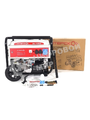 Электрогенератор бензиновый Интерскол ЭБ-7500Э, 6.5 кВт, 90 дБ, 95 кг