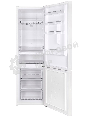 Холодильник Maunfeld MFF200NFW белый глянц. двухкамерный 271/106л морозилка снизу, No Frost