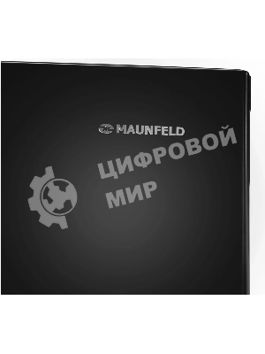 Холодильник Maunfeld MFF177NFBE черный, двухкамерный 263/170л морозилка сбоку, No Frost, Side by Side