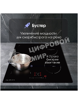 Индукционная варочная панель Zigmund & Shtain CI 46.6 B независимая, черный