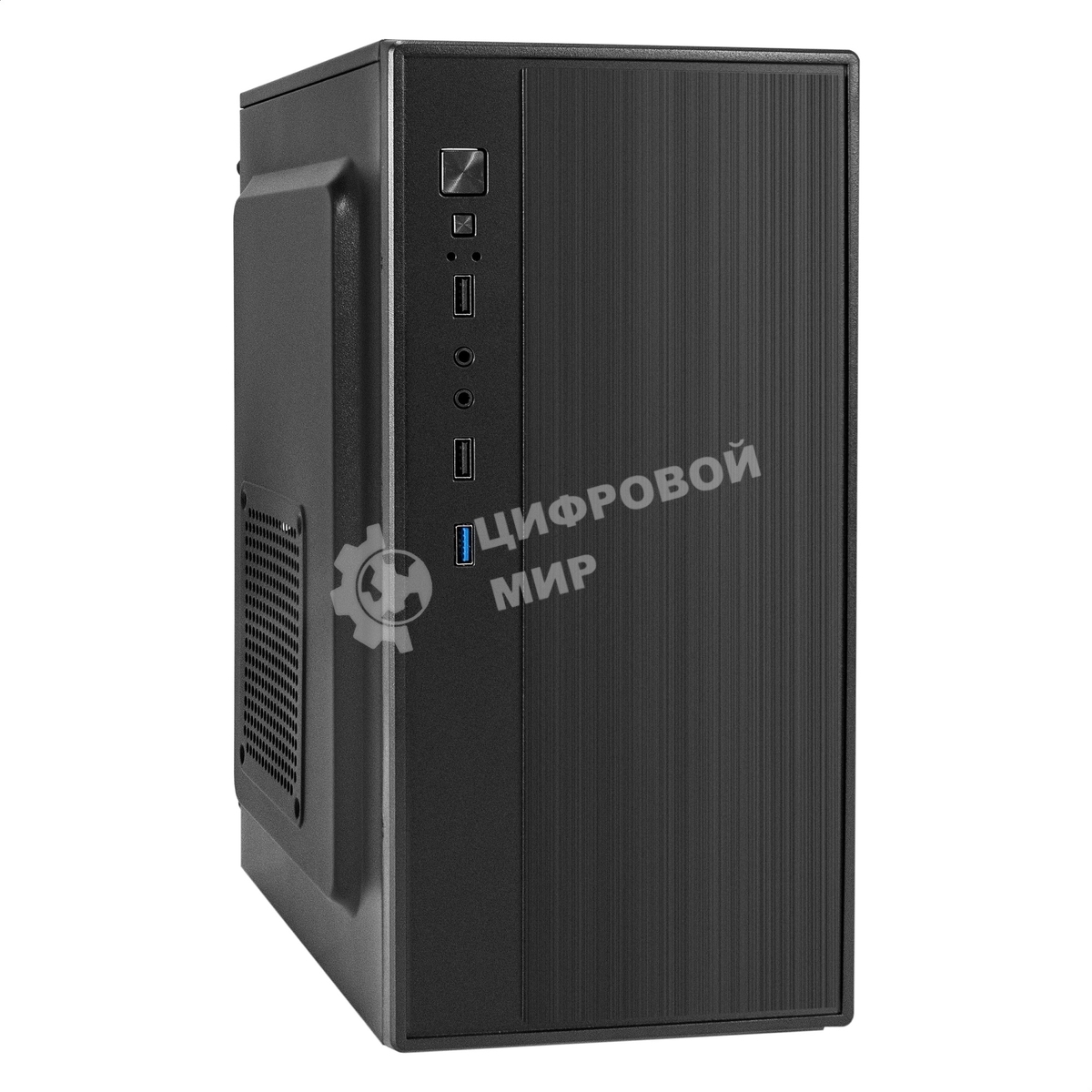 Компьютерный корпус Minitower ExeGate BAA-408U-AAA450 (mATX, БП AAA450 с вент. 8см, 2хUSB/1хUSB 3.0, HD Audio, черный)