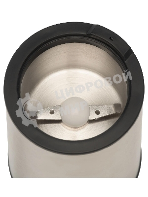 Кофемолка Hyundai HYC-G5261 200Вт сист.помол.:ротац.нож вместим.:60гр серебристый