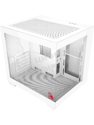 Компьютерный корпус Bloody CC-121 белый без БП mATX 7x120мм 1xUSB2.0 1xUSB3.0 audio