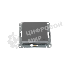 Механизм розетки 1-м СП AtlasDesign 16А IP20 с заземл. защ. шторки с крышкой сталь SchE ATN000946