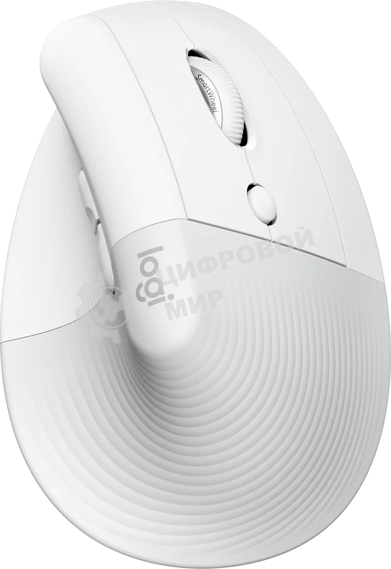 Мышь беспроводная Logitech Lift Vertical Ergonomic белый/PALE GREY (4000dpi 6but) (910-006480)