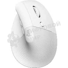 Мышь беспроводная Logitech Lift Vertical Ergonomic белый/PALE GREY (4000dpi 6but) (910-006480)