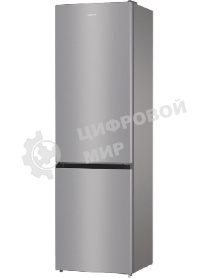 Холодильник Gorenje NRK6201ES4 серебристый двухкамерный 235/96 л морозилка снизу, No Frost