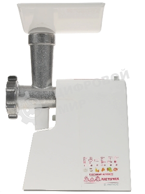 Мясорубка электрическая Мастерица КЭМ-01 белый, 600 Вт, 0.67 кг/мин, защита от перегрузки, насадки - 2