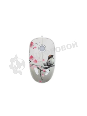 Мышь проводная Qumo Office M43 Serenity белый, 1000 dpi, USB, кнопки - 3