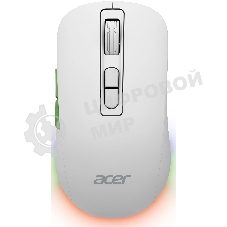 Мышь беспроводная Acer OMR311 белый, 2400 dpi, радиоканал, Bluetooth, USB, кнопки - 7