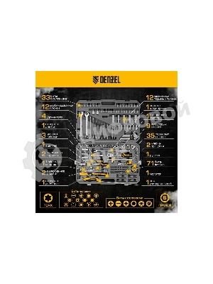 Набор инструментов Denzel 1/2