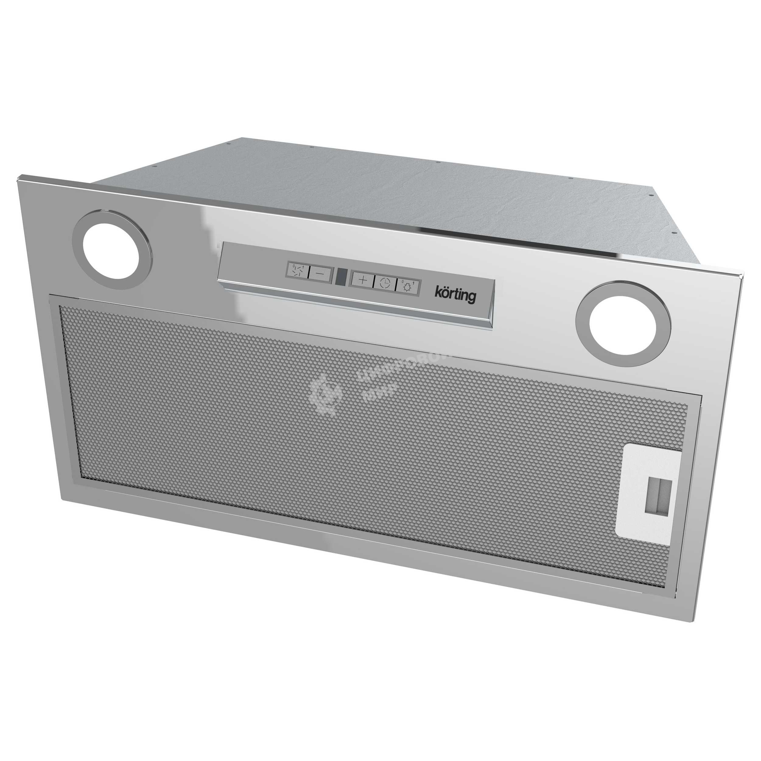 Вытяжка встраиваемая Korting KHI 6755 X нержавеющая сталь, 52 см, 800 куб. м/ч, 52 дБ