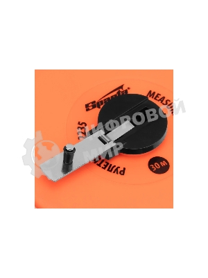 Рулетка геодезическая Sparta 30 м х 12,5 мм, лента ПВХ, закрытый круглый корпус