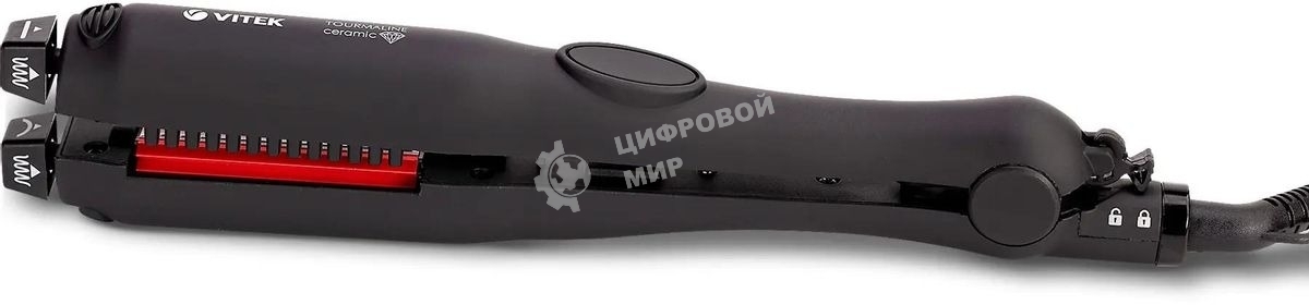 Мультистайлер для волос Vitek VT-8435 черный/красный, 18 мм, 220 °C, 1 режим