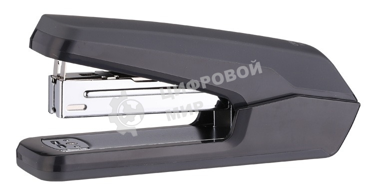 Степлер настольный Deli E0464BLACK Exceed 24/6 26/6 (25 листов) черный, 100 скоб, металл/пластик закрытый/открытый, коробка
