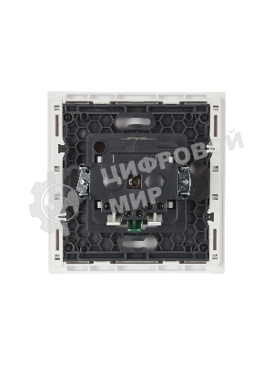Розетка СП FORTE&PIANO FP213 16А с заземл. защ. шторки безвинт. крепл. белый IEK FP-R14-16-1-K01
