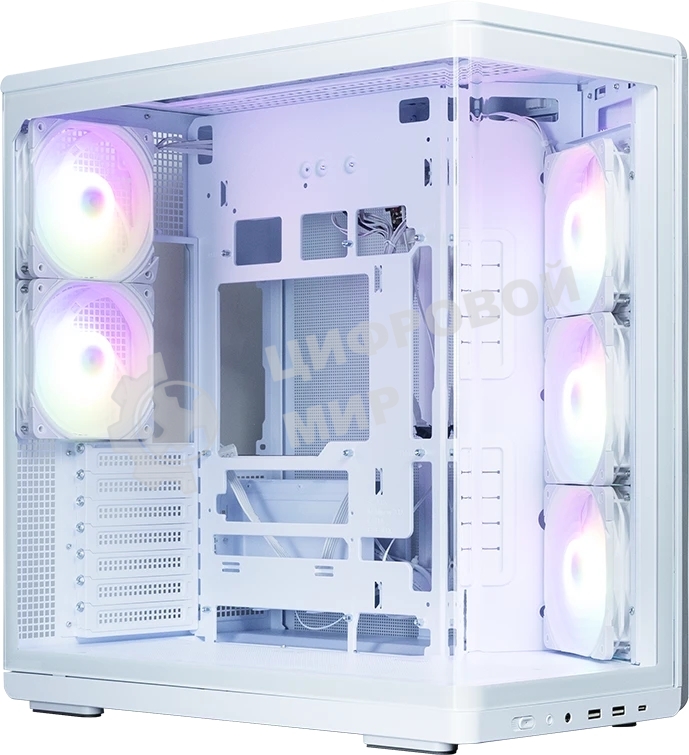 Компьютерный корпус ZALMAN MidTower P60 белый (ATX, без БП, 5x120мм ARGb fans, 1xUSB Type C, 2xUSB 3.0) (Zalman P60 белый)