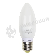 Лампа светодиодная JazzWay PLED-ECO-C37 5Вт свеча 4000К белый E27 400лм 230В