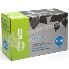 Картридж лазерный Cactus CS-CB401AR голубой (7500 стр.) для HP CLJ CP4005/CP4005DN/CP4005N